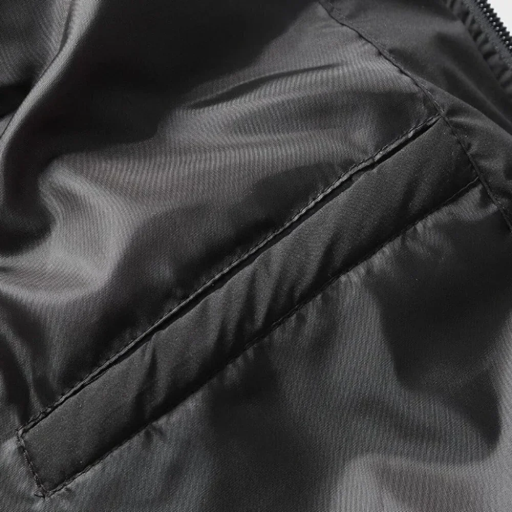 Black Mens Puffer Vest